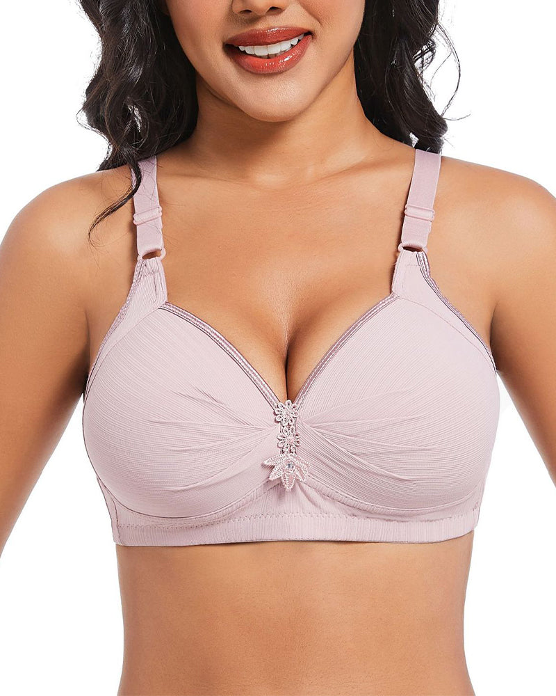 Three-Row Hook Bra