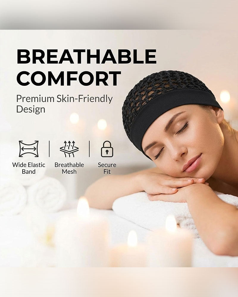 Stretchy Wide-Edge Sleeping Cap
