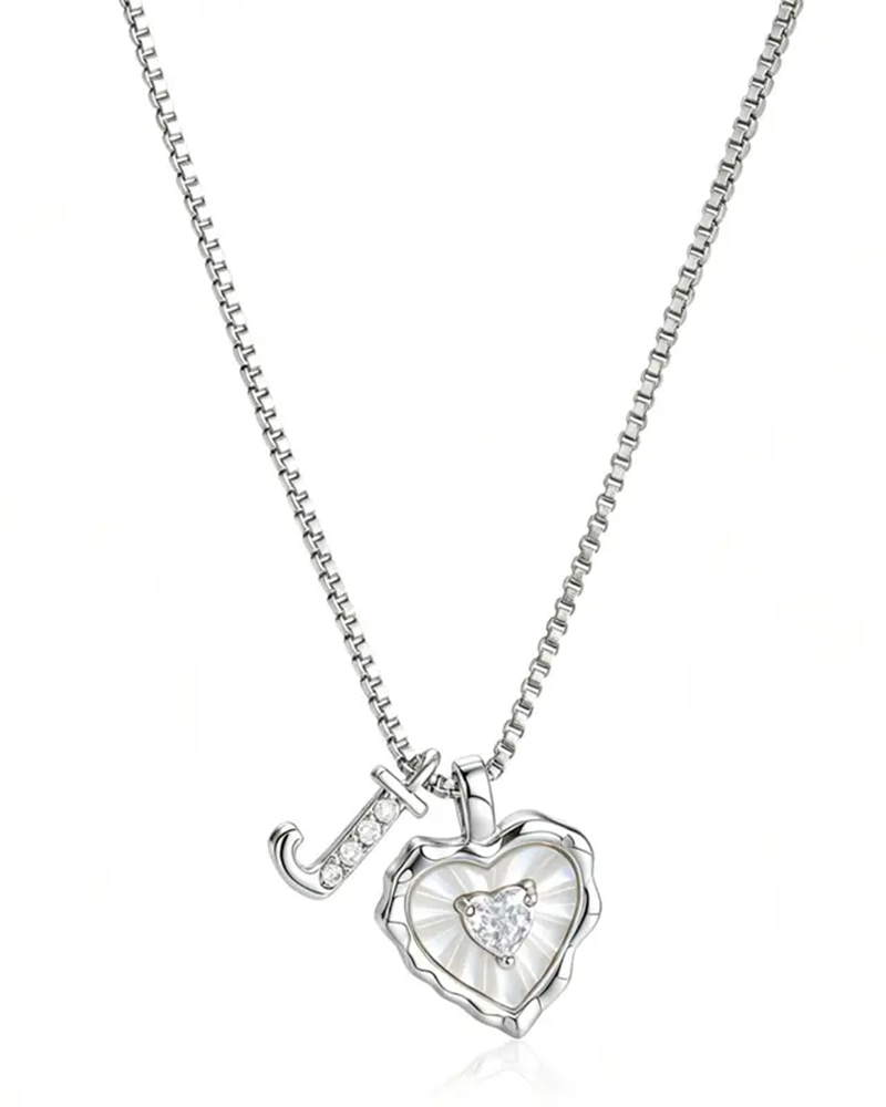 A–Z Micro Pave Letter Pendant Necklace