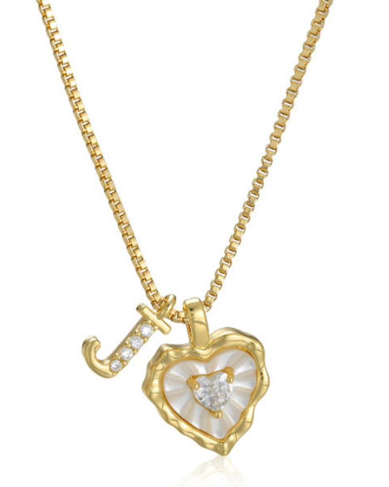 A–Z Micro Pave Letter Pendant Necklace