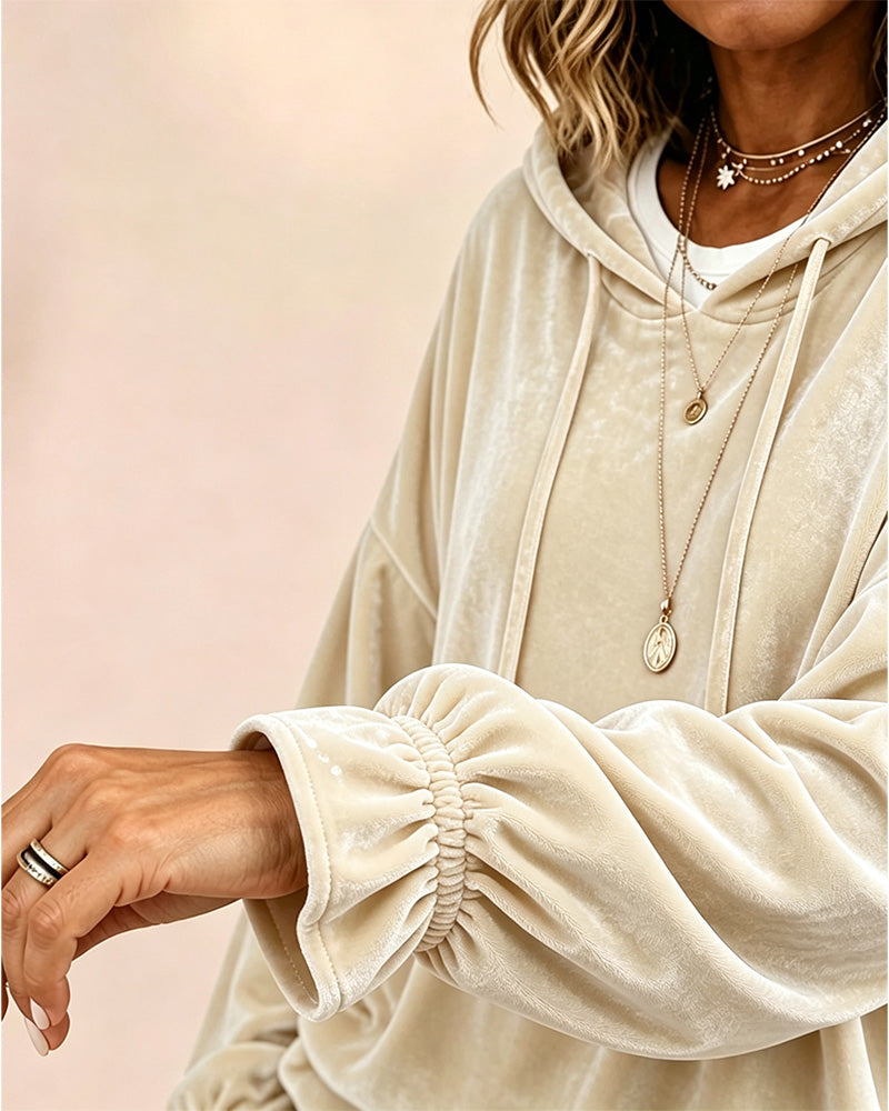 Solid Color Long Sleeve Hoodie
