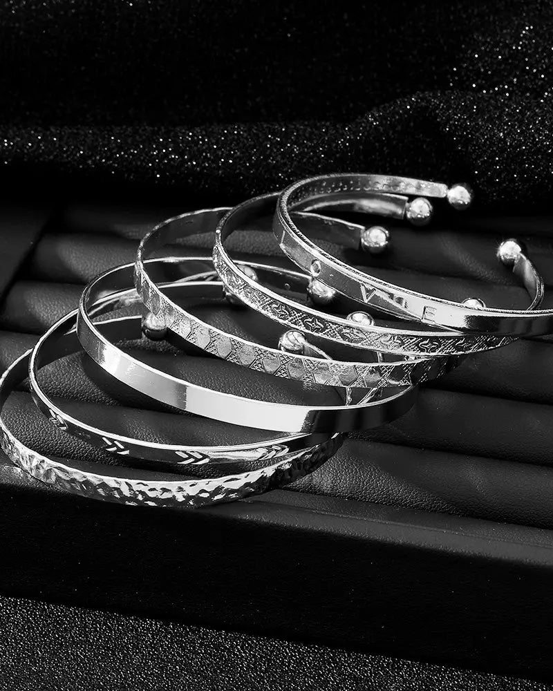 Hexagram bracelet 7-piece set