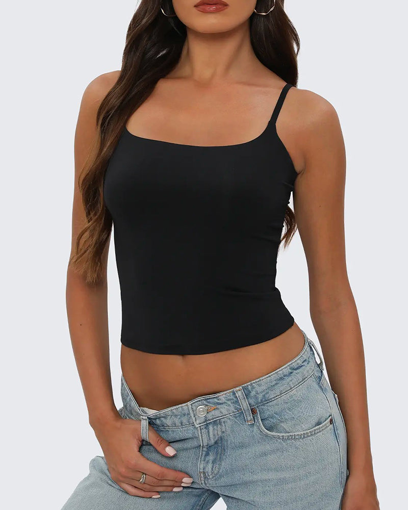 Solid Casual Cami Top