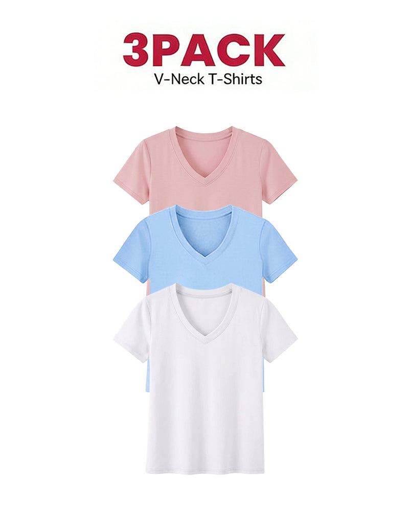 1/3 Pack Women's Comfortable Basic Tees