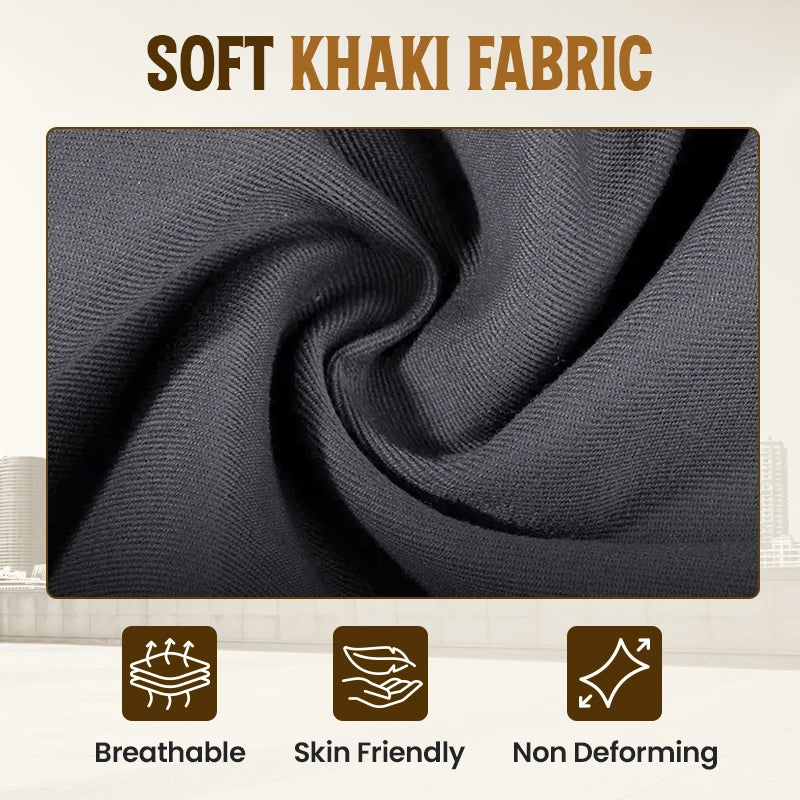 Men's Active Khaki Pants With Expandable Waistband