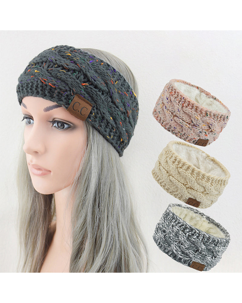 Fleece Knit Headband for Autumn and Winter