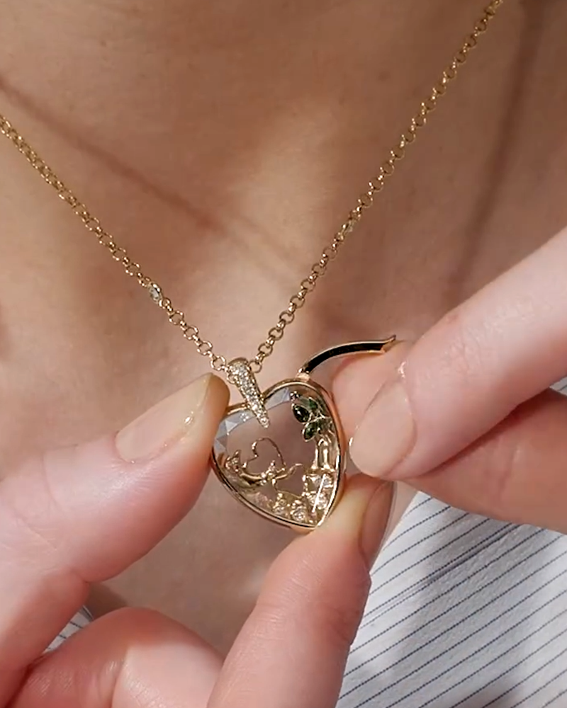 Personalized Photo Box Pendant And Necklace