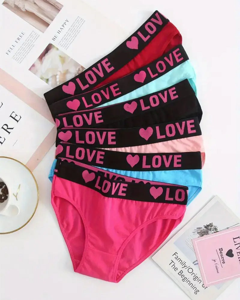 Love Print Low-Rise Briefs