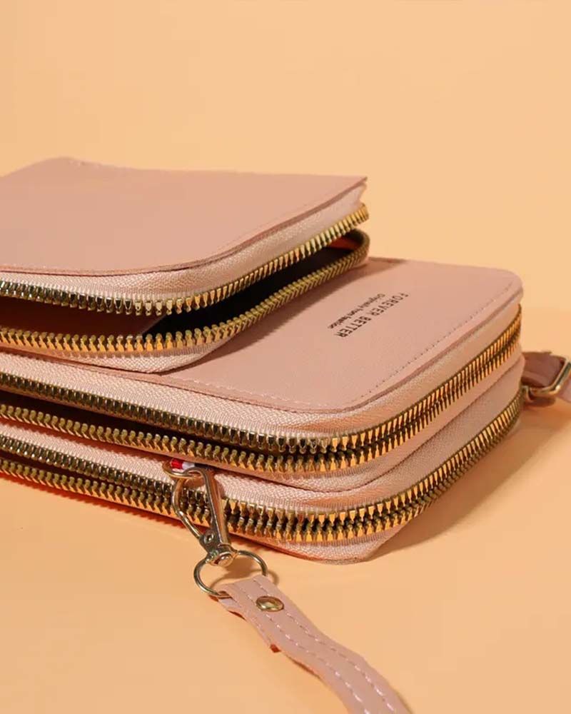 Solid Color Fashion Crossbody Phone Bag