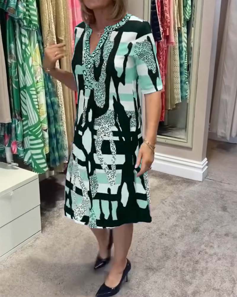 Women's leopard print midi dress