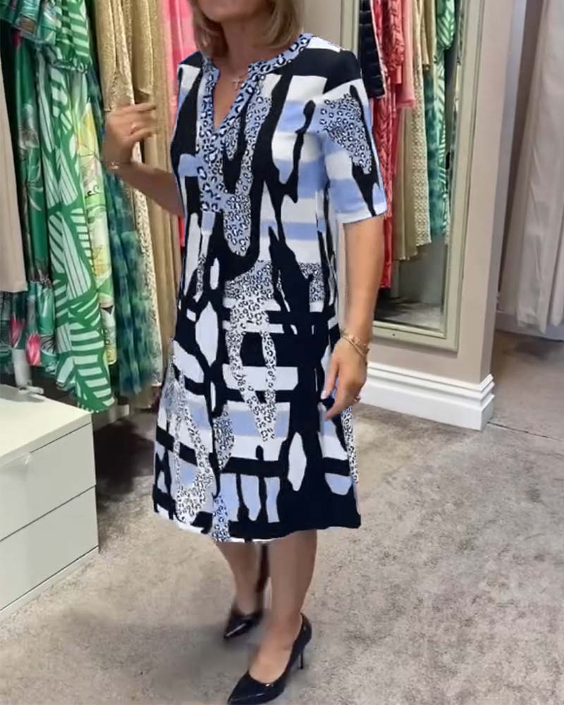 Women's leopard print midi dress