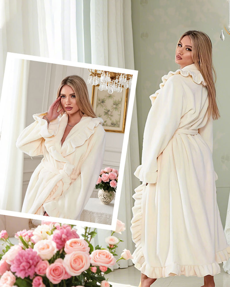 🔥✨Soft and supple bathrobe 🧖♀️ – Soft fabric against the skin, cozy warmth after showering