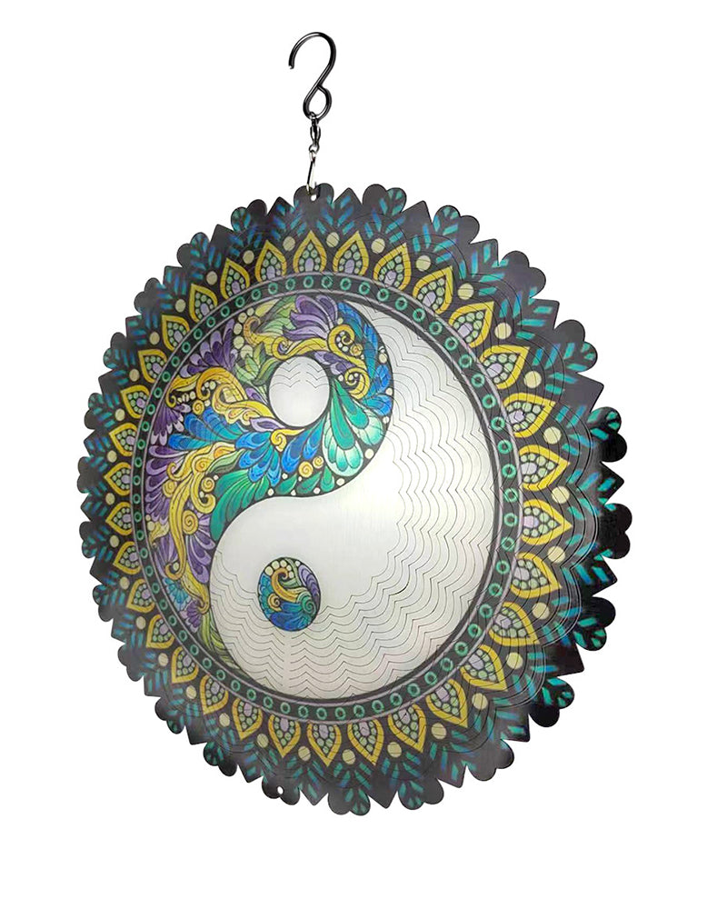 3D Colorful Wind Spinning Mandala