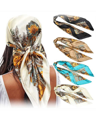 Women's 4-Pack Square Scarves Set