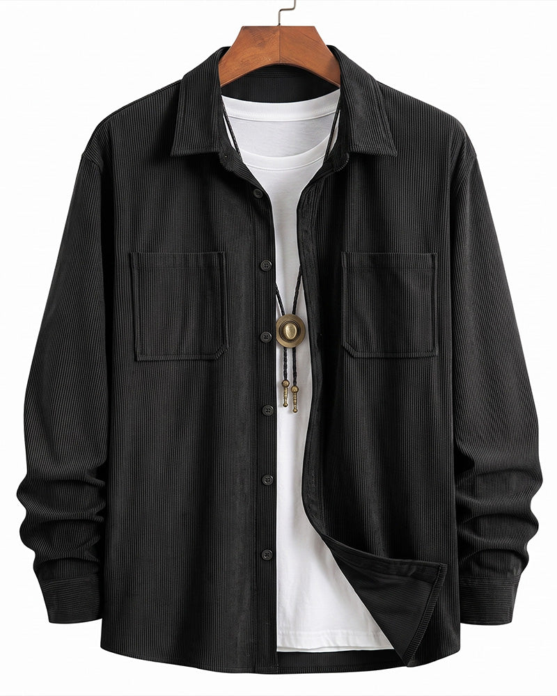 👔Men's Casual Corduroy Shirt Jacket – Classic Texture Meets Everyday Comfort