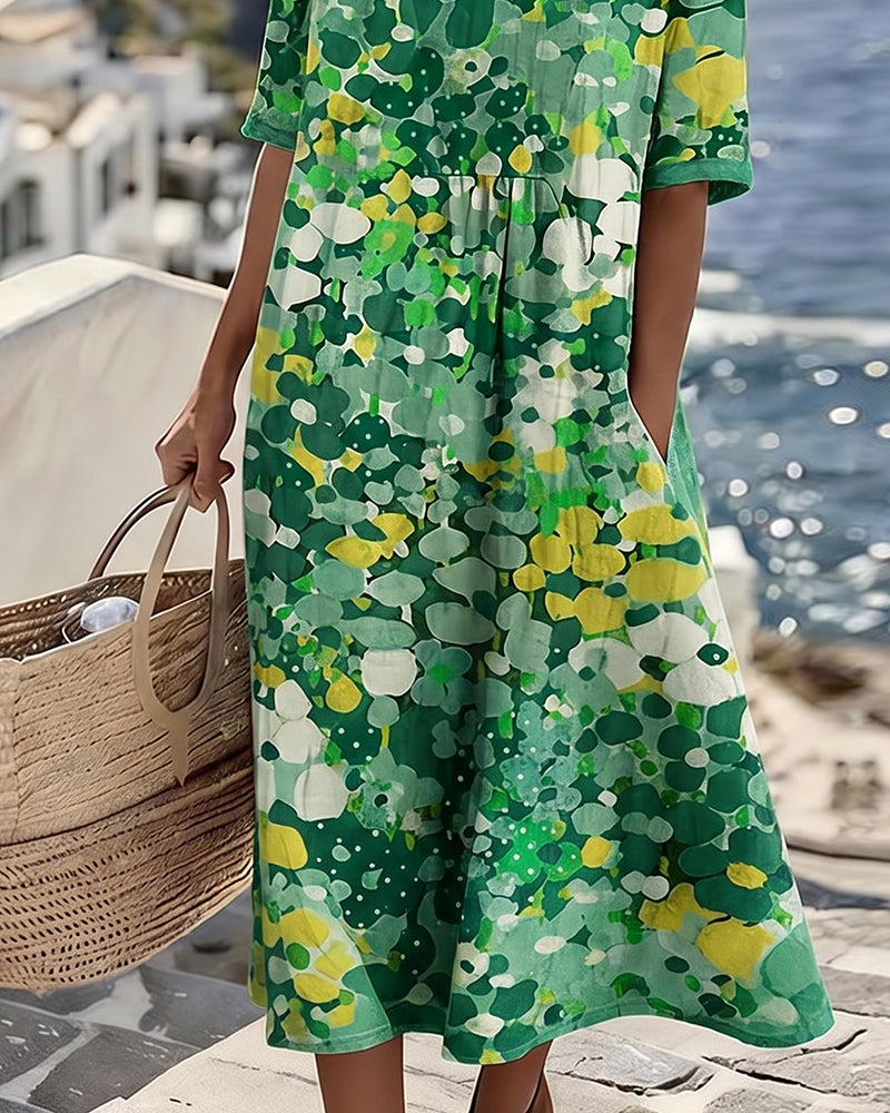 Printed Loose Dress