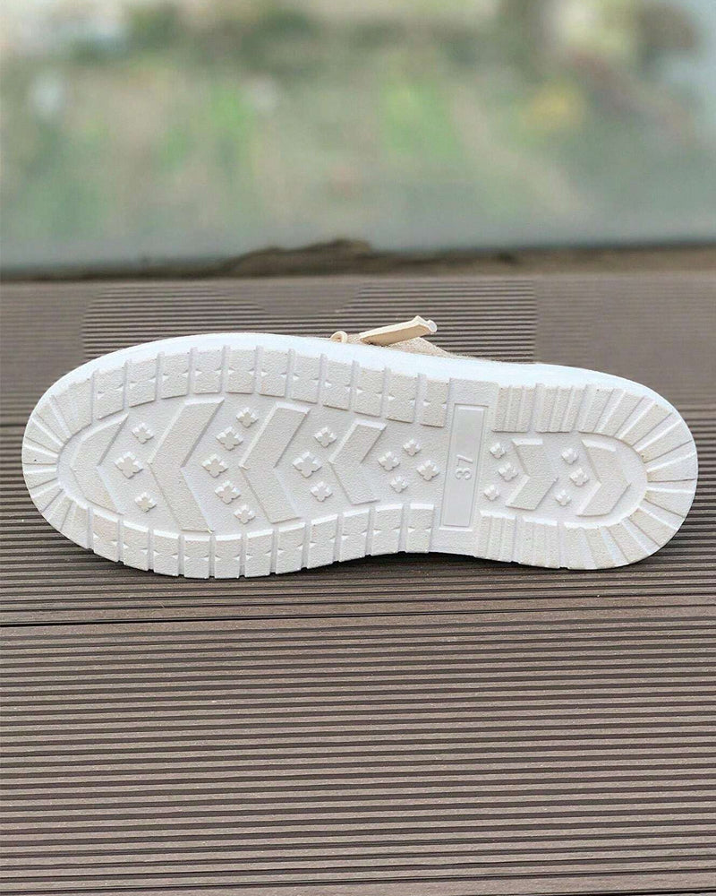 Casual solid color slip-on flats