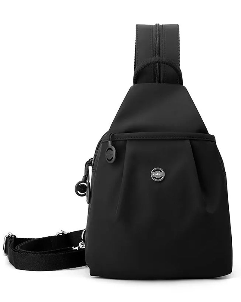 Multi-Pocket Convertible Backpack & Crossbody Bag