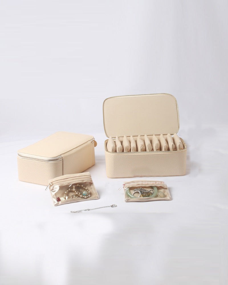 Travel Jewelry Box with Small Pouches