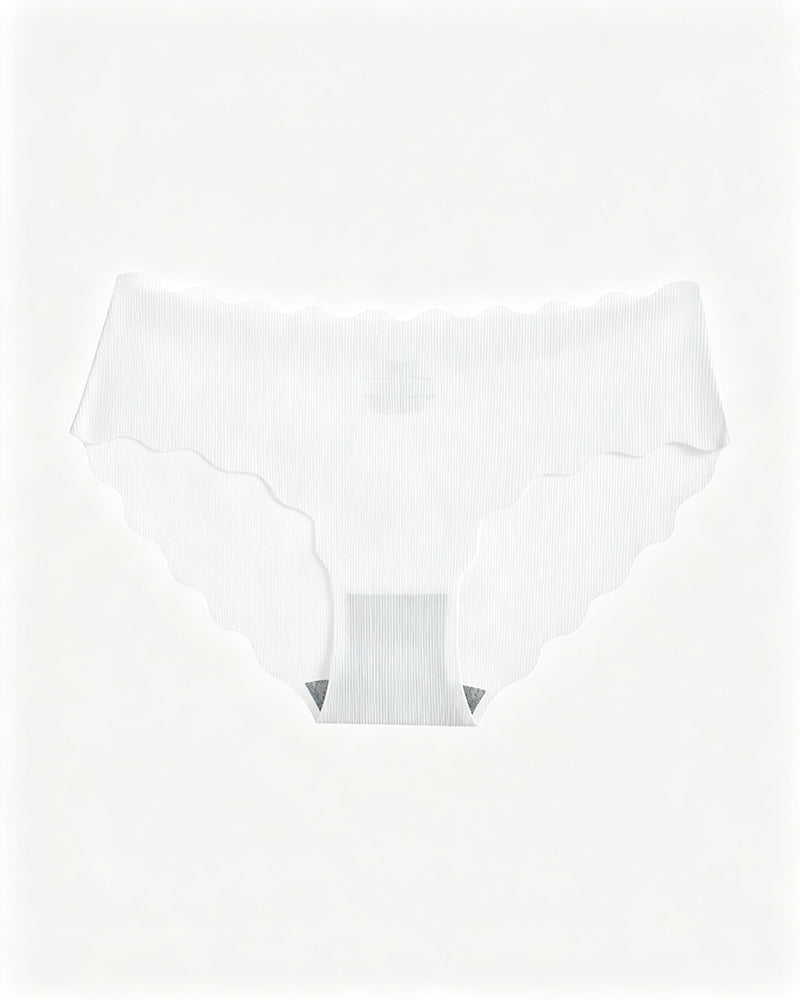 Solid Scallop Edge Comfort Lingerie