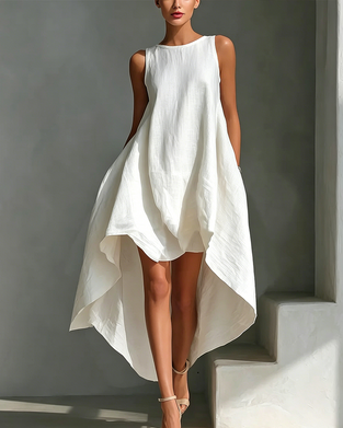 Irregular Sleeveless Dress