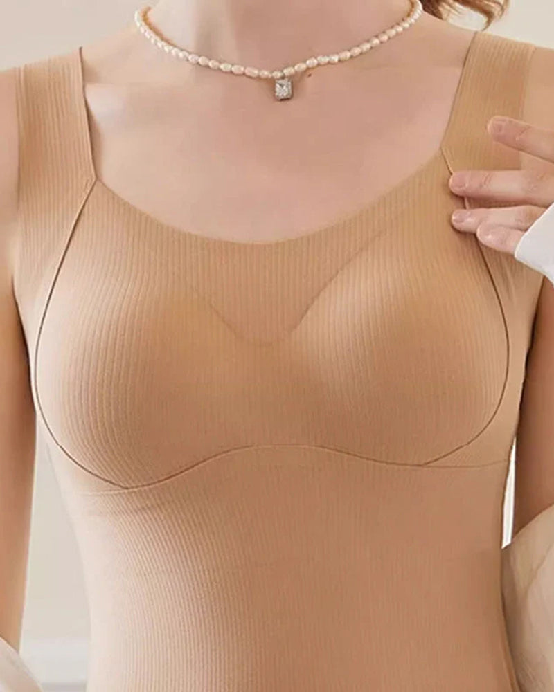 Women's Thermal Tank Tops With Built-in Bra