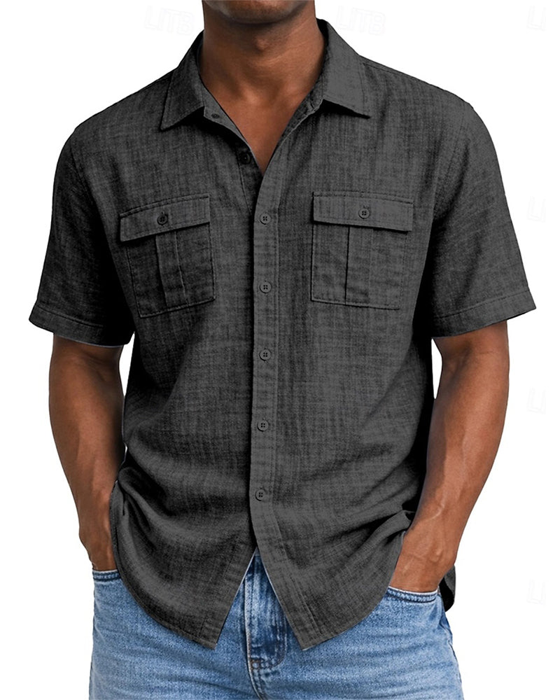 Men's Pocket Short Sleeve Shirt