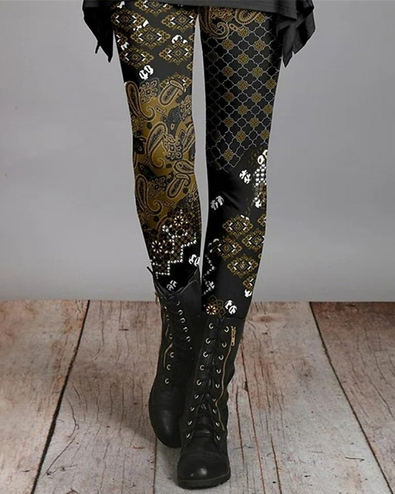Retro Ethnic Style Leggings