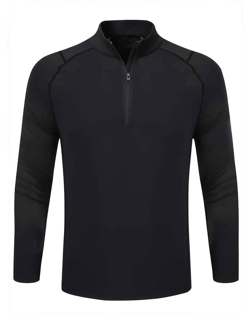 Stand Collar Zipper Raglan Sleeve Top
