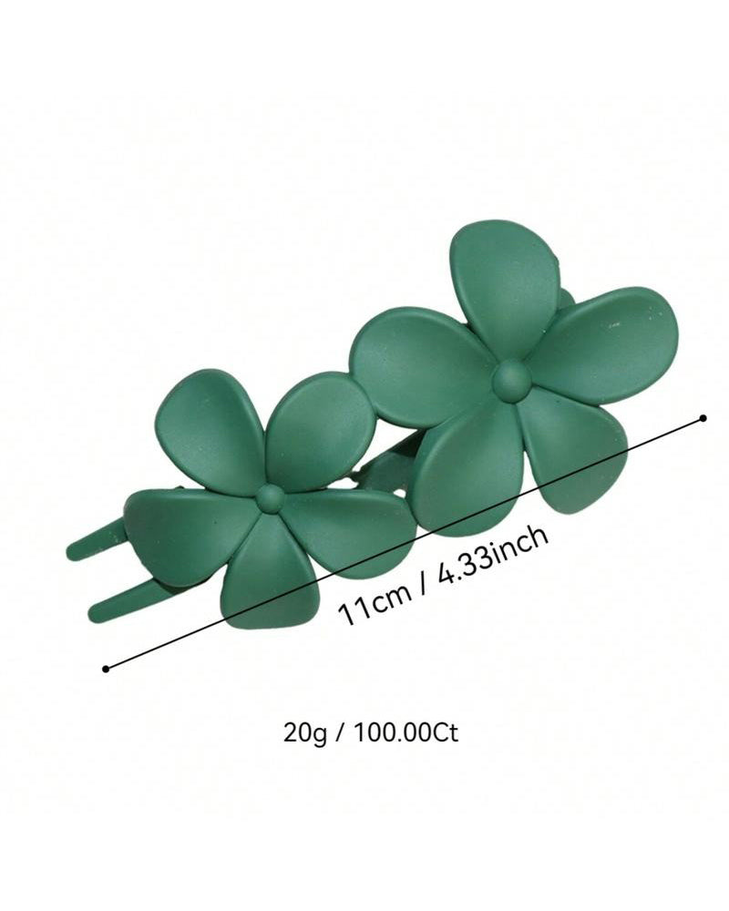 Girls‘ Floral Back Hair Clips