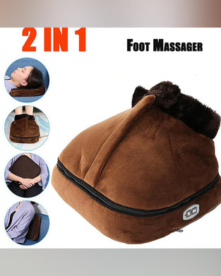 2-in-1 Electric Foot Warmer with Massage