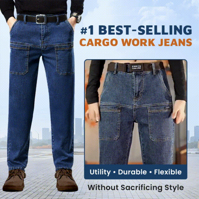 Comfortable Multi-Pocket High Durable Cargo Jeans