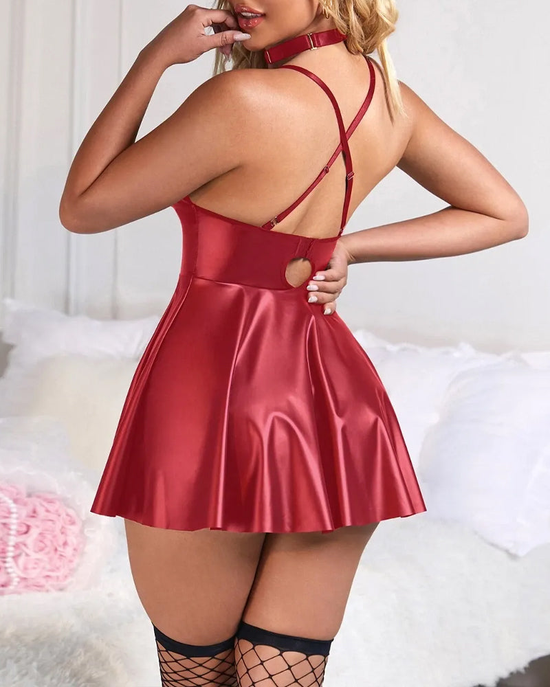 Sexy Spaghetti Straps Sleep Dress