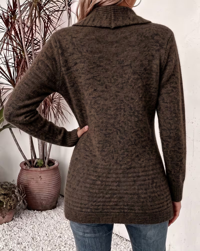 Solid Color Button Embellished Cardigan