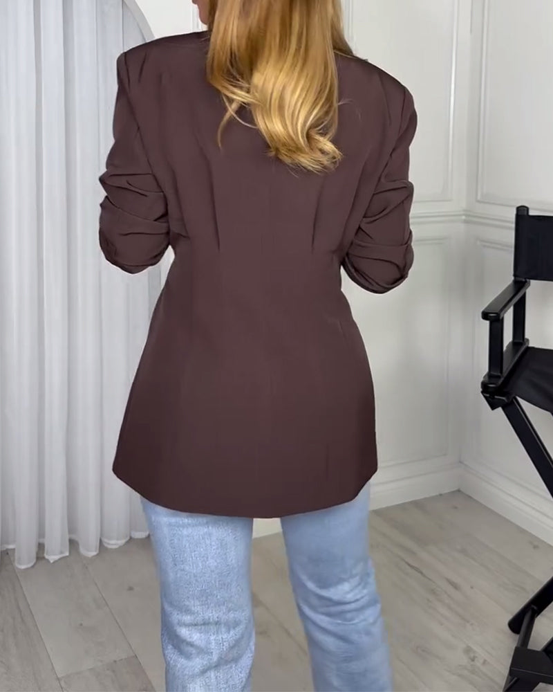 One Button Slim Fit Blazer