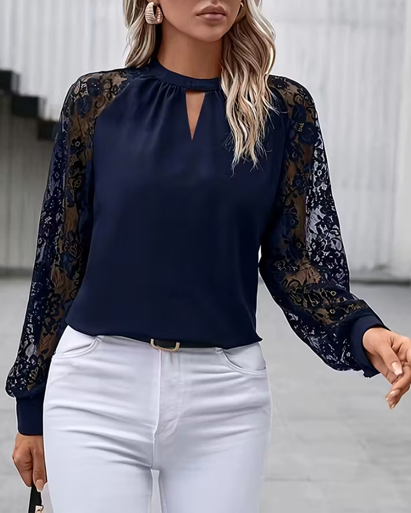 Stylish Solid Color Raglan Sleeve Blouse
