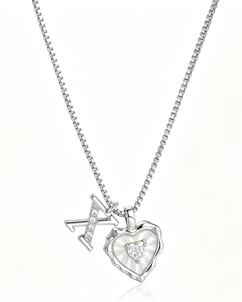 A–Z Micro Pave Letter Pendant Necklace