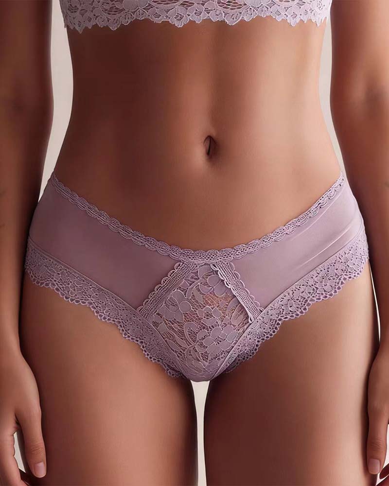 Women's Lace Panty Cotton Soft Comfy Breathable Underwear