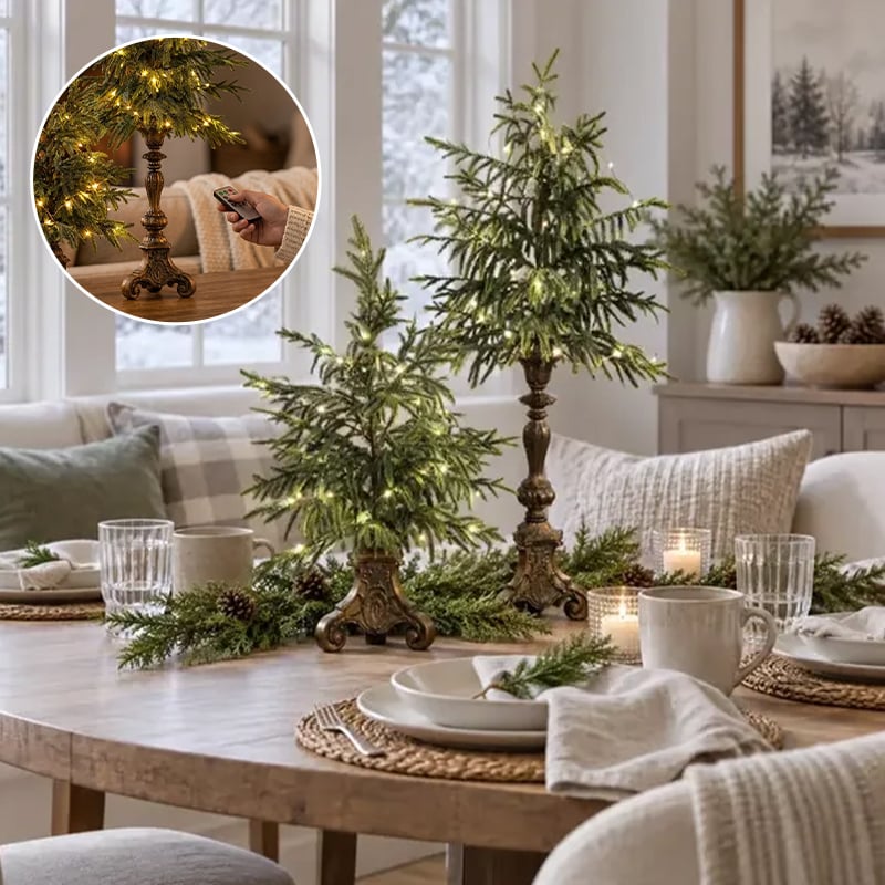 Lighted Tabletop Christmas Tree