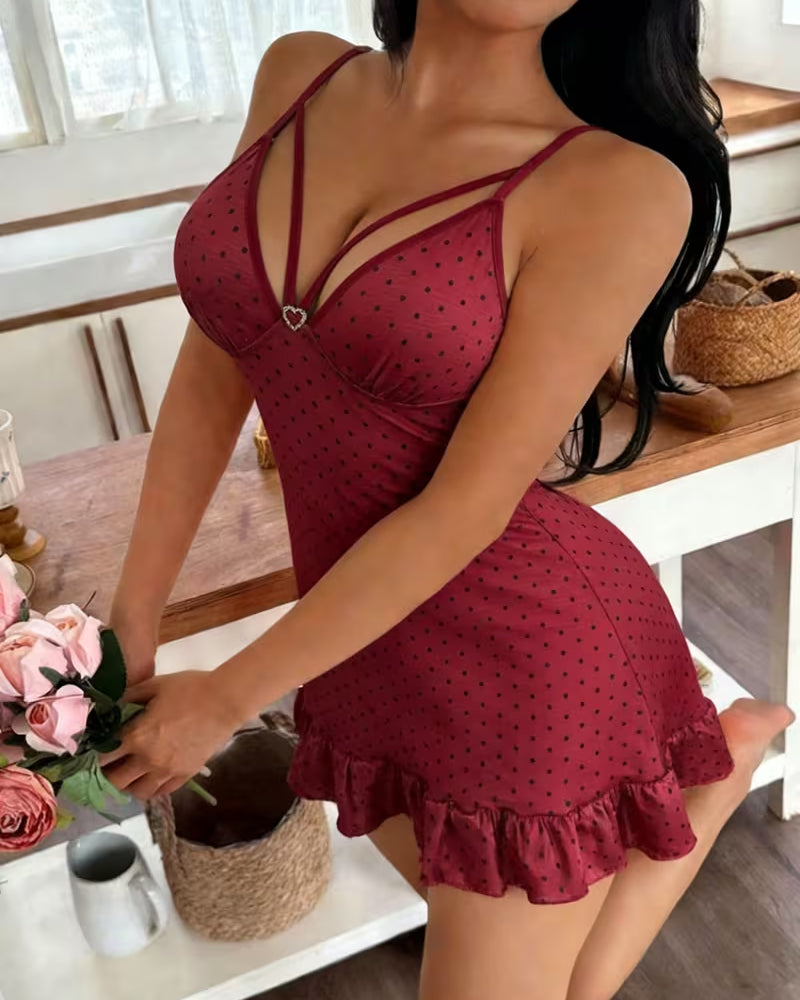Sexy Spaghetti Straps Sleep Dress
