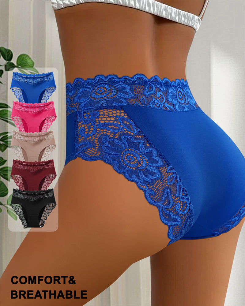 Sexy Lace Mid-Rise Panties-3