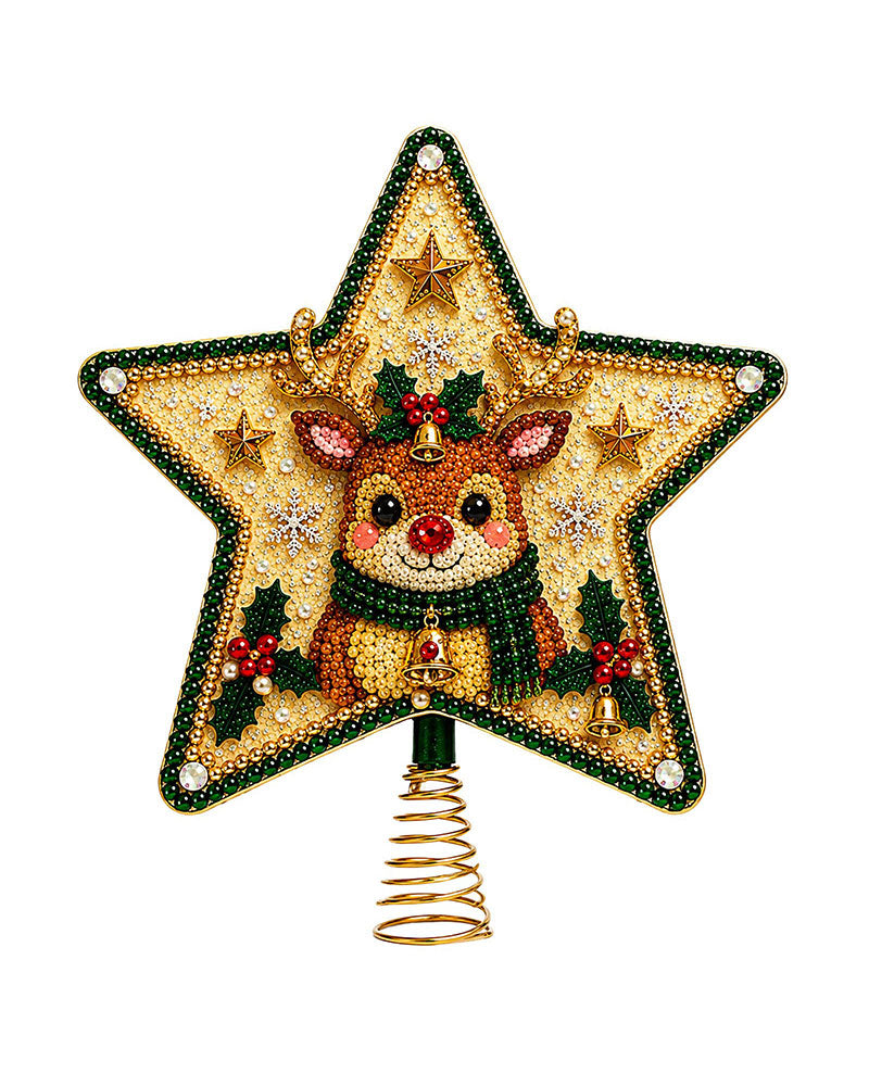 DIY Five-Pointed Star Diamond Painting Christmas Tree Topper