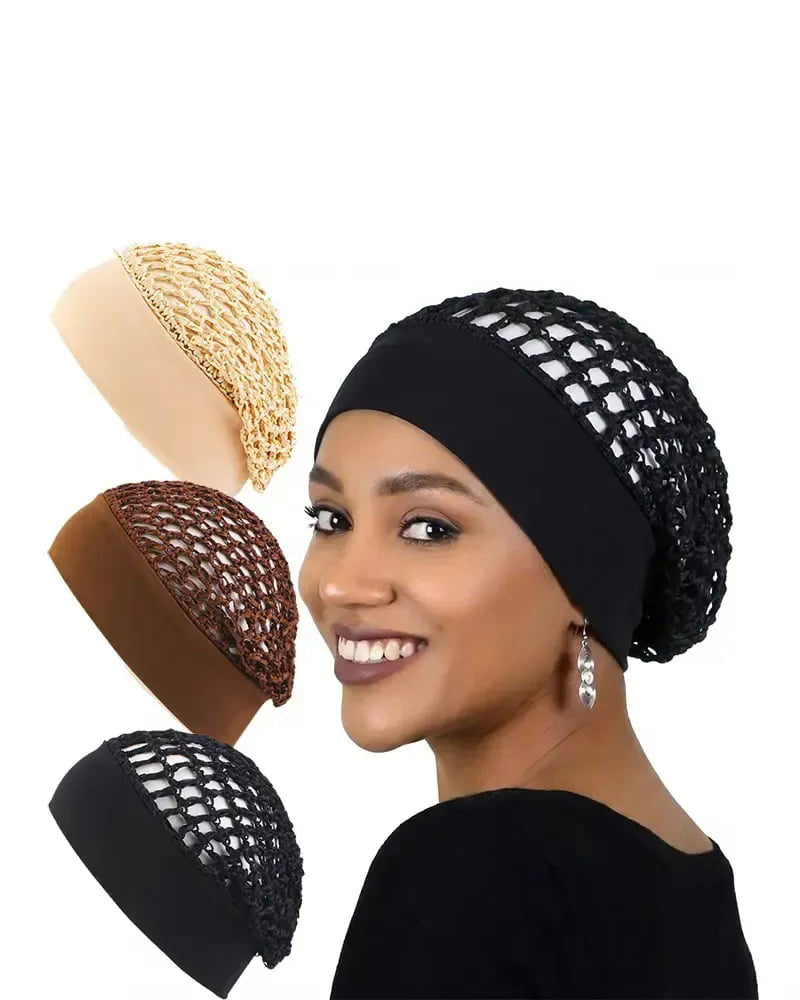 Stretchy Wide-Edge Sleeping Cap
