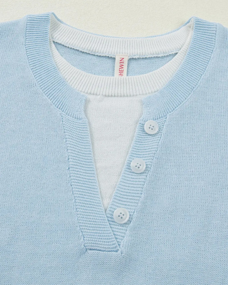 Casual Short Sleeve Pullover