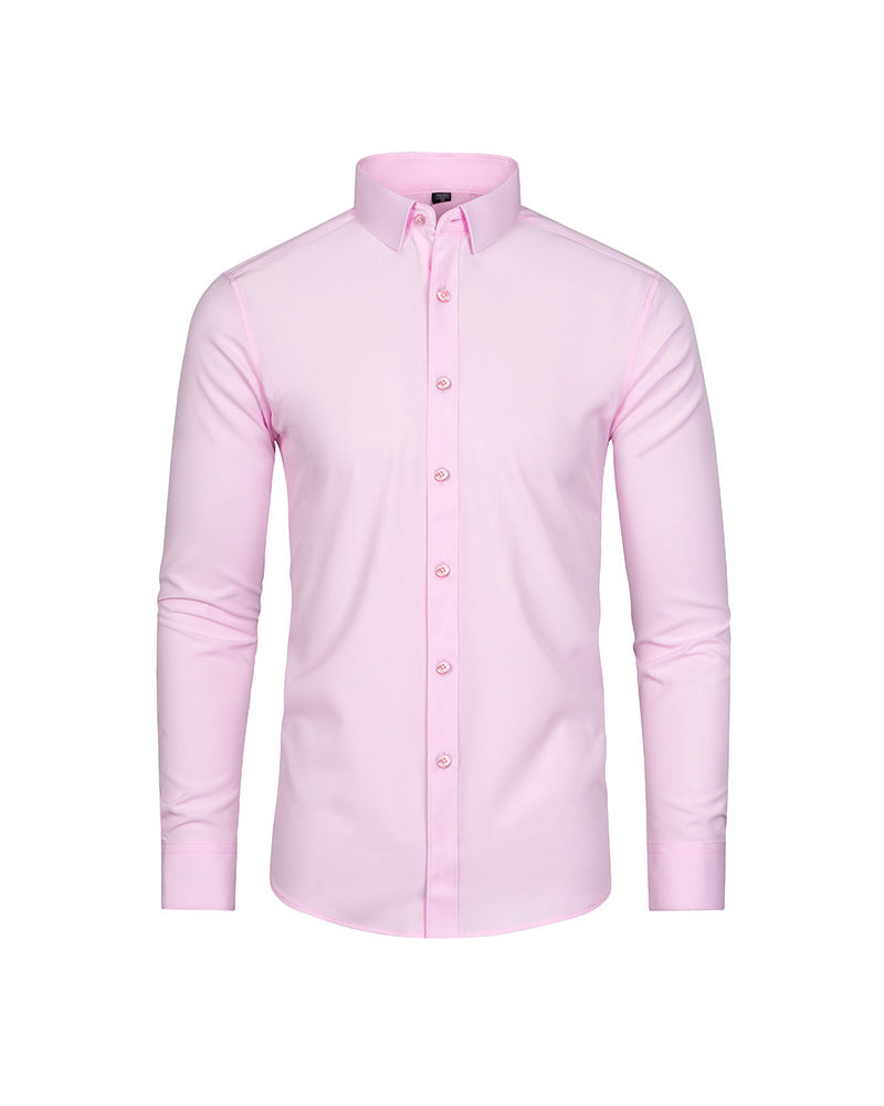 Men's Solid Long Sleeve Shirt