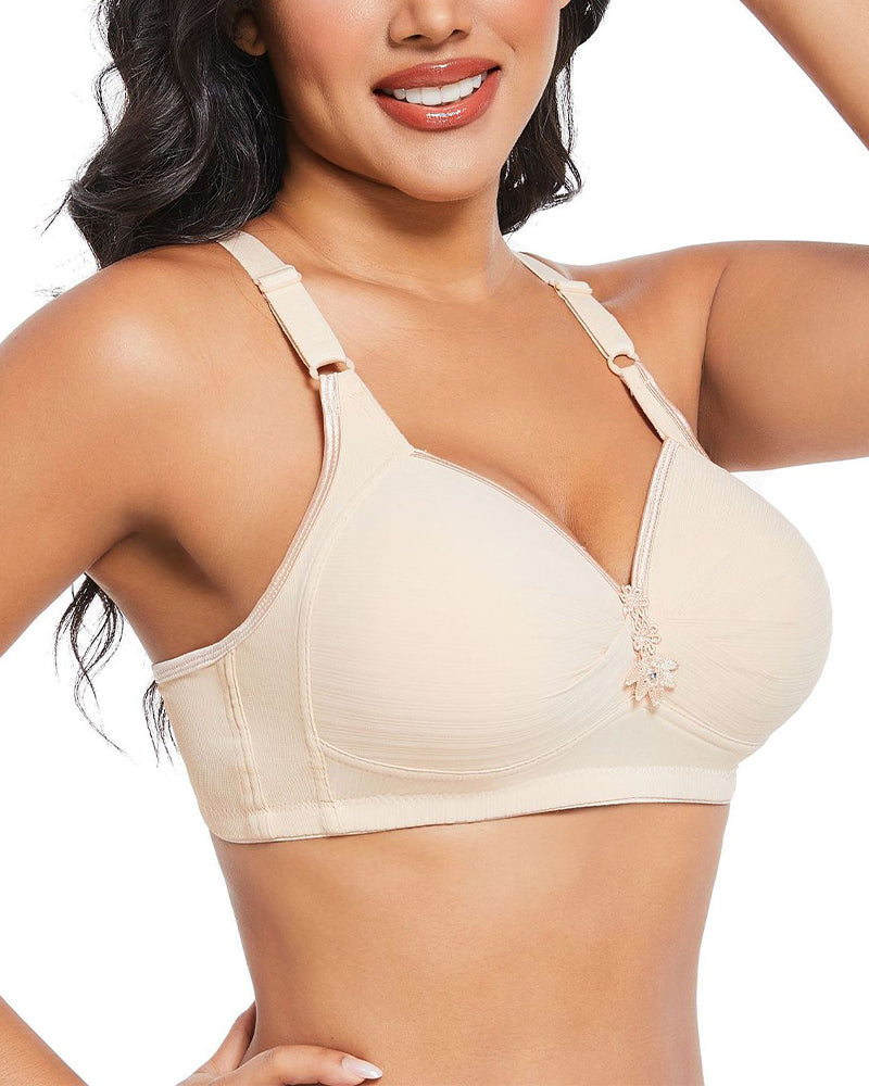 Three-Row Hook Bra