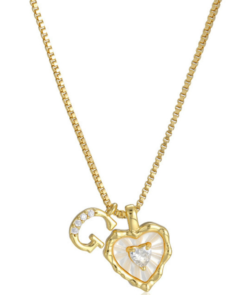 A–Z Micro Pave Letter Pendant Necklace