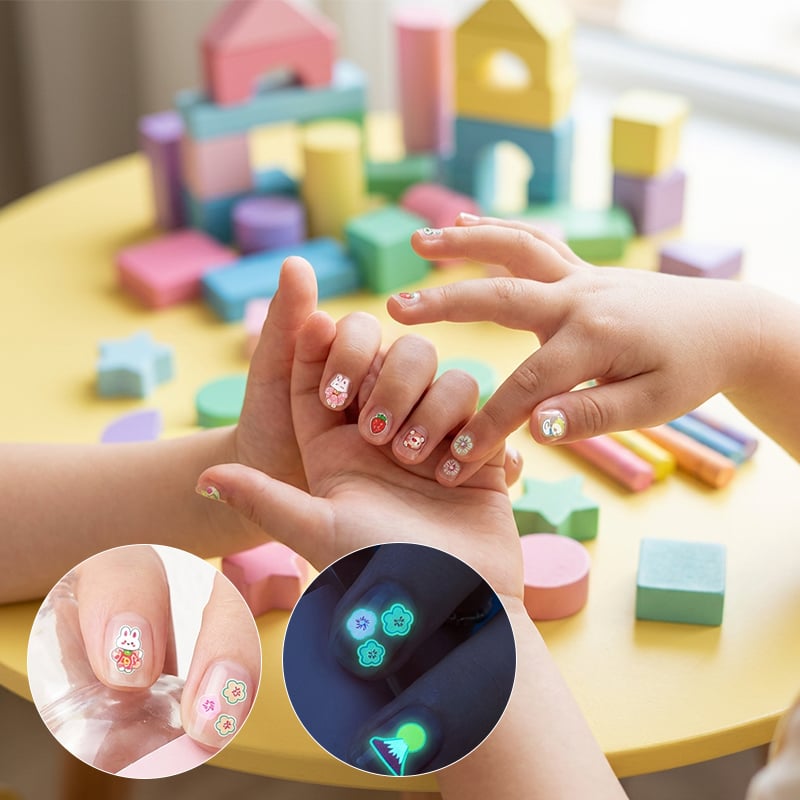 Glow-in-the-Dark Nail Stickers for Kids