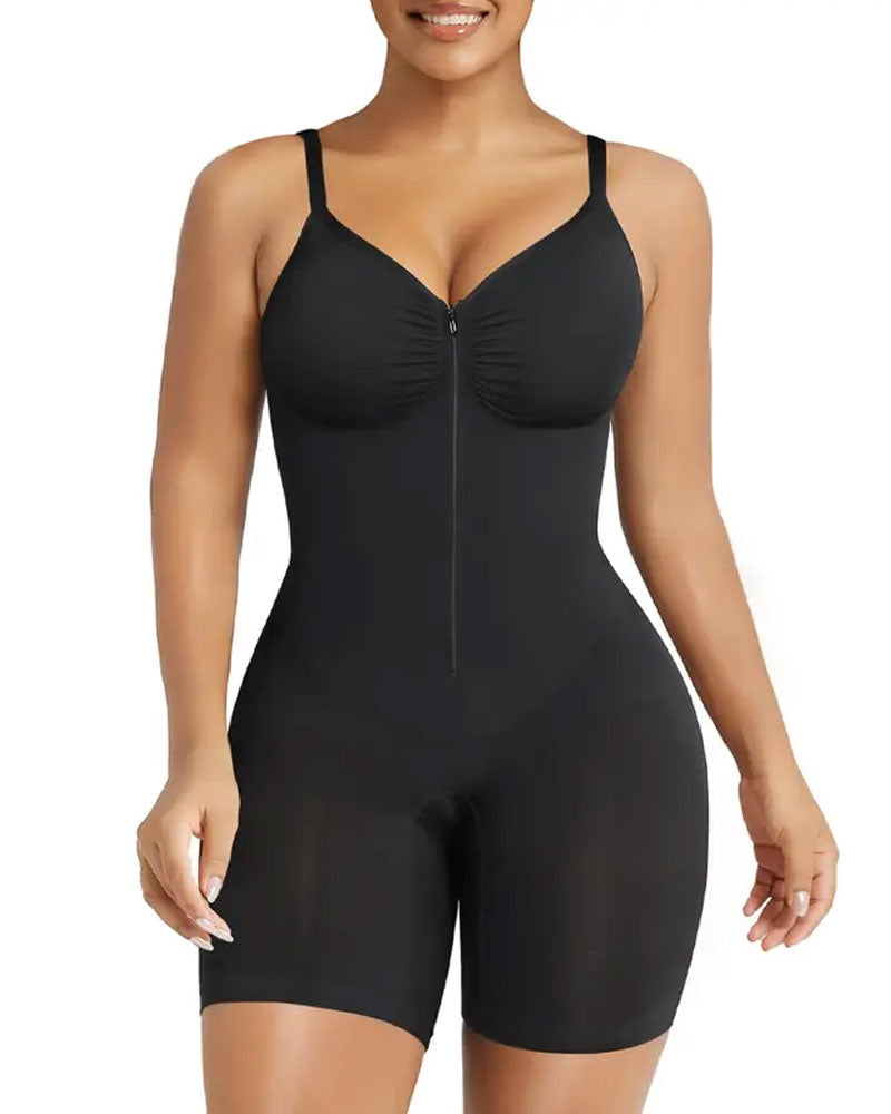 Shapewear for Women Tummy Control Bodysuits Zip-Up Comfort Ultra Stretch Fabric