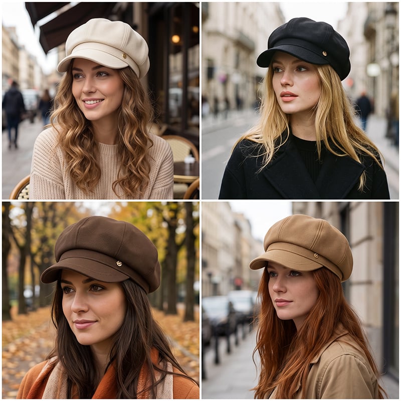 British-Style Newsboy Cap